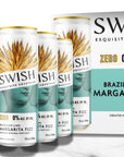 SWISH Brazilian Lime Margarita Fizz 0% Alc Vol 355ml cans – 6-Pack with branded box.