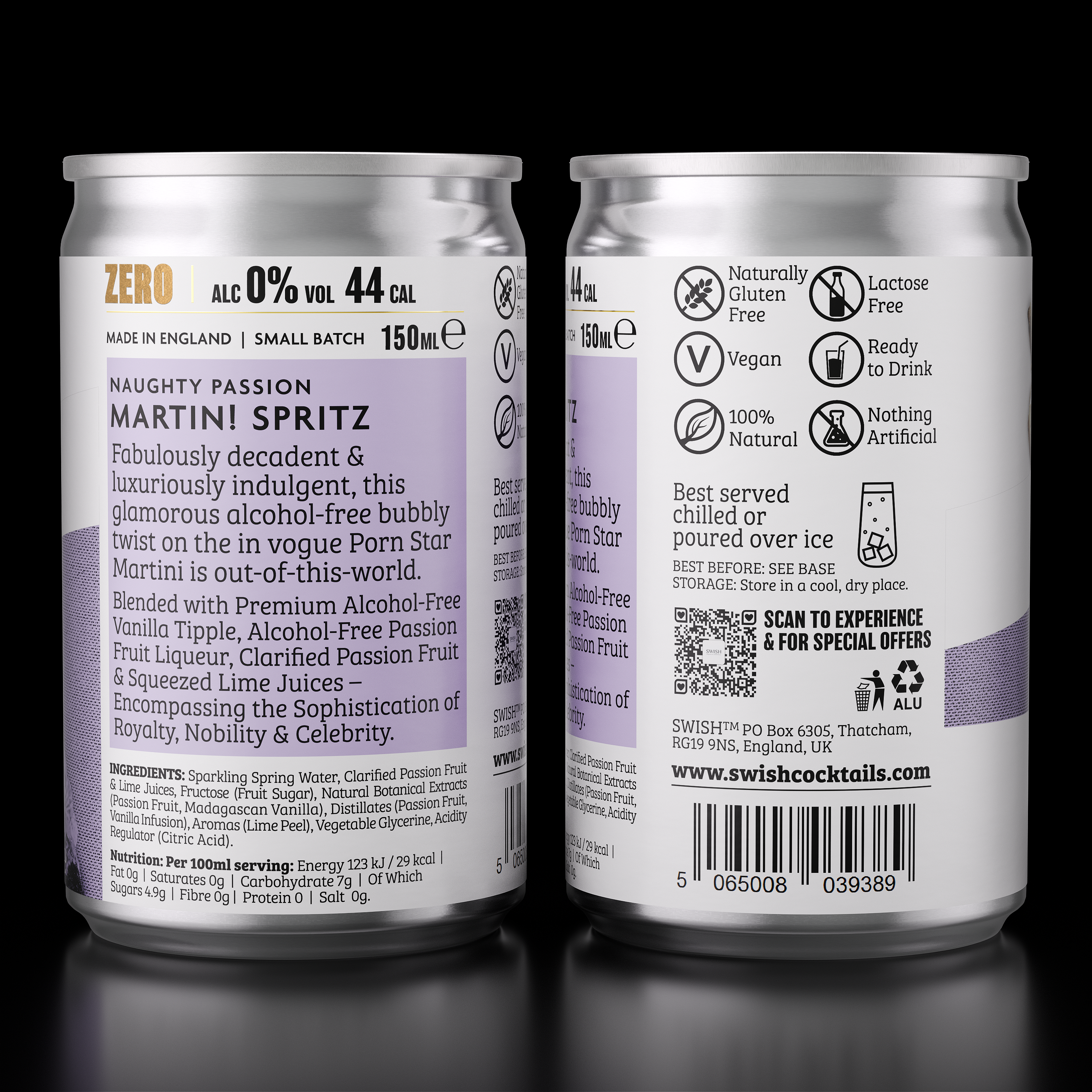 NAUGHTY PASSION MARTINI SPRITZ | 0% Alc Vol x 12 Cans