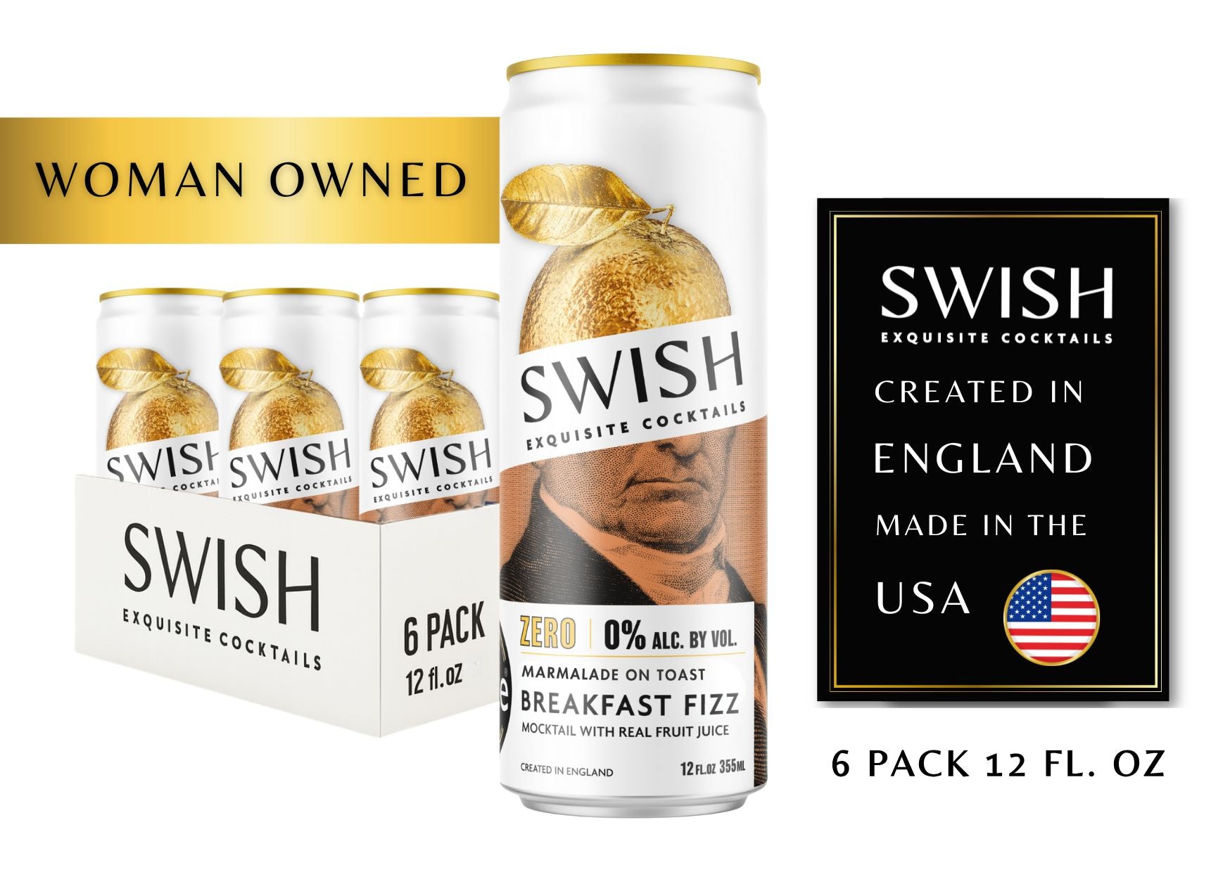SWISH Cocktails – a woman-owned premium ready-to-drink cocktail brand created in England and made in the USA