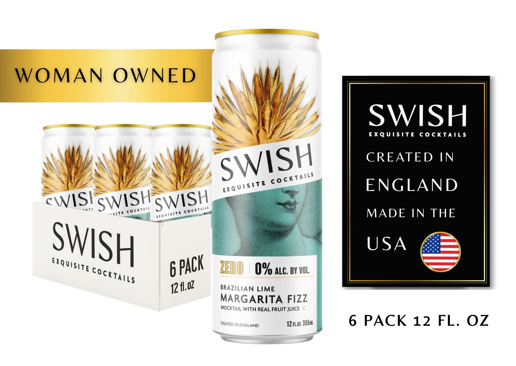 SWISH Cocktails – a woman-owned premium ready-to-drink cocktail brand created in England and made in the USA
