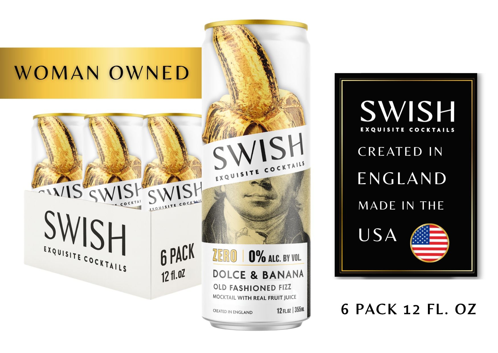 SWISH Cocktails – a woman-owned premium ready-to-drink cocktail brand created in England and made in the USA