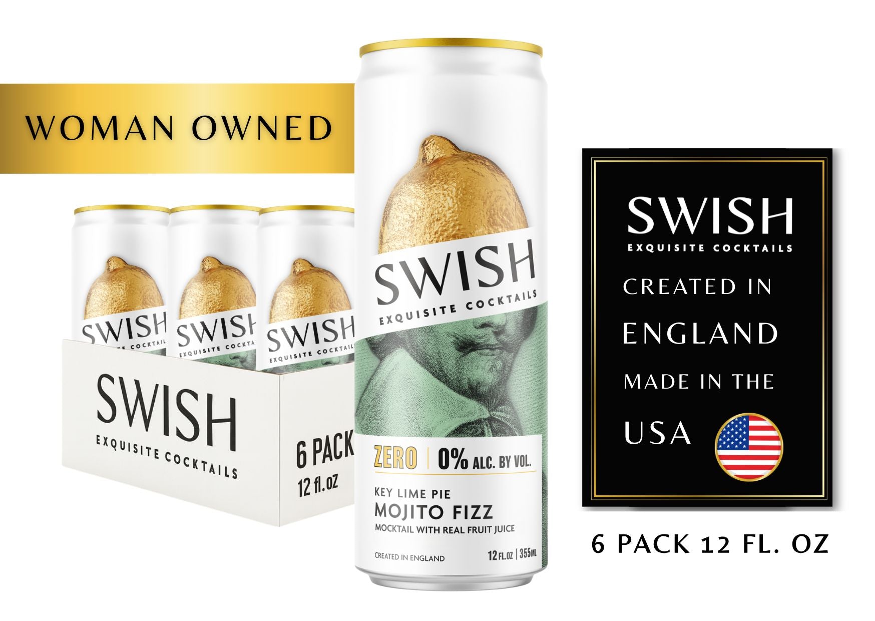 
SWISH Cocktails – a woman-owned premium ready-to-drink cocktail brand created in England and made in the USA