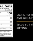 Nutrition facts for the product flavor