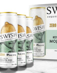 SWISH Key Lime Pie Mojito Fizz 0% Alc Vol 355ml cans – 6-Pack with branded box.